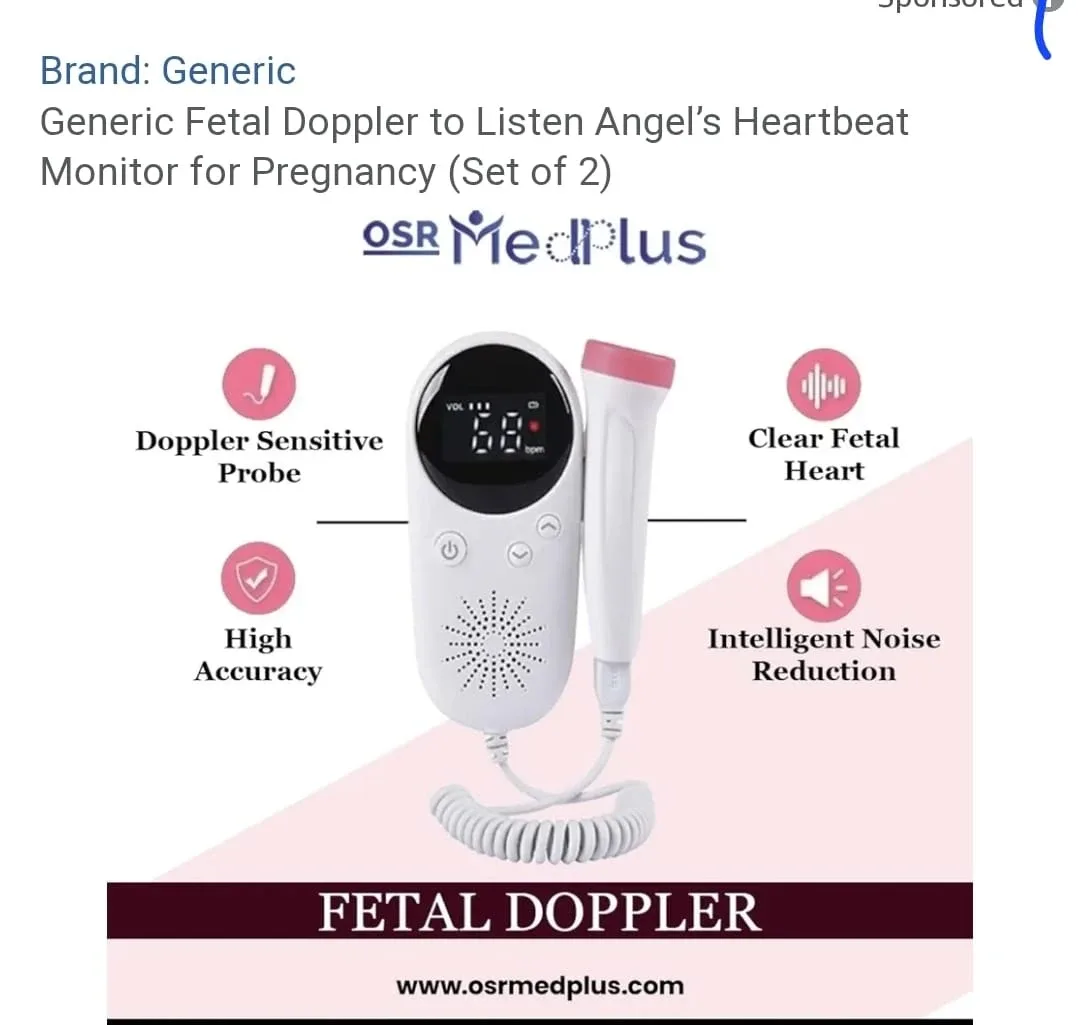 New baby Doppler W8-25 Baby Heartbeat Monitor image indicator(5)