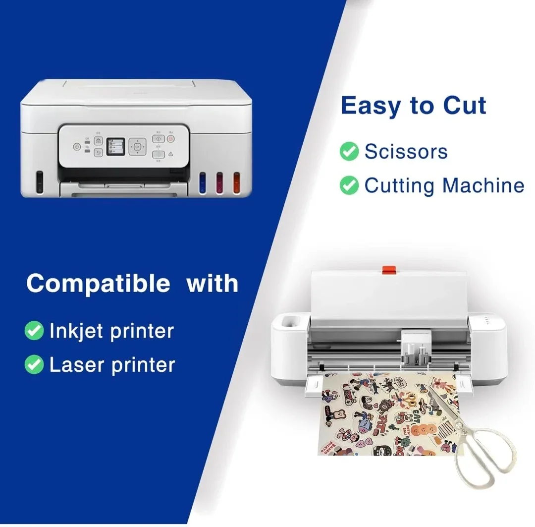 Printable Vinyl Sticker Paper 11"x17" 30 sheets Glossy New image indicator(5)