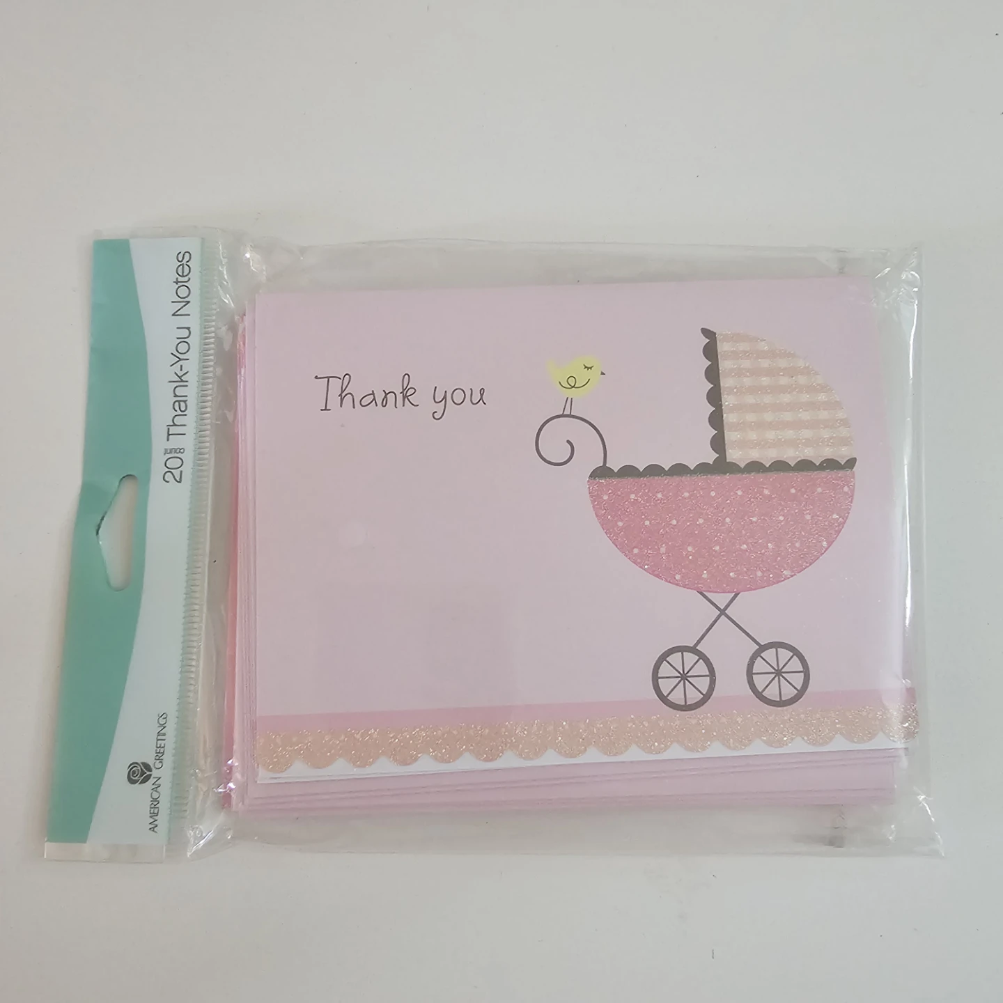 Pink Thank You Notes cards - set of 11 - photo 2