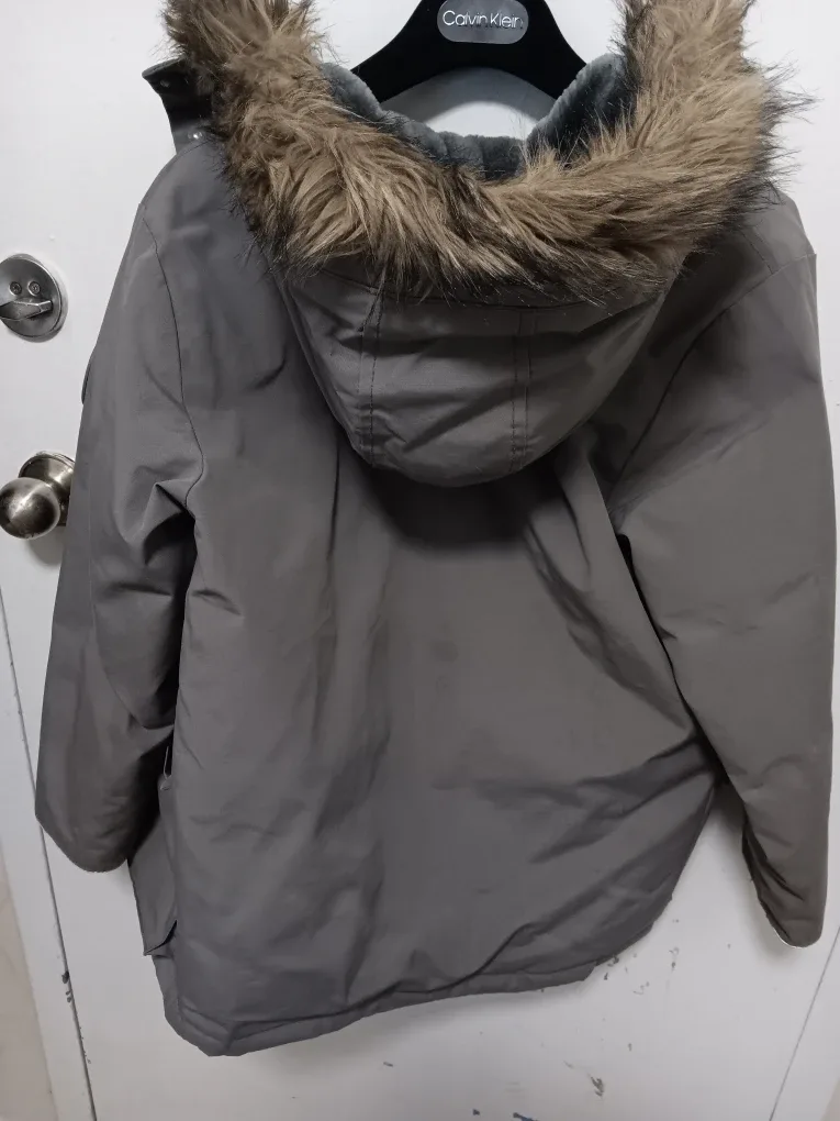GAP Kids Grey Winter Parka - Size Large image indicator(2)