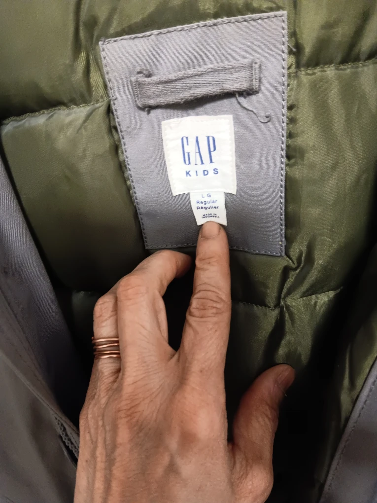 GAP Kids Grey Winter Parka - Size Large - photo 3