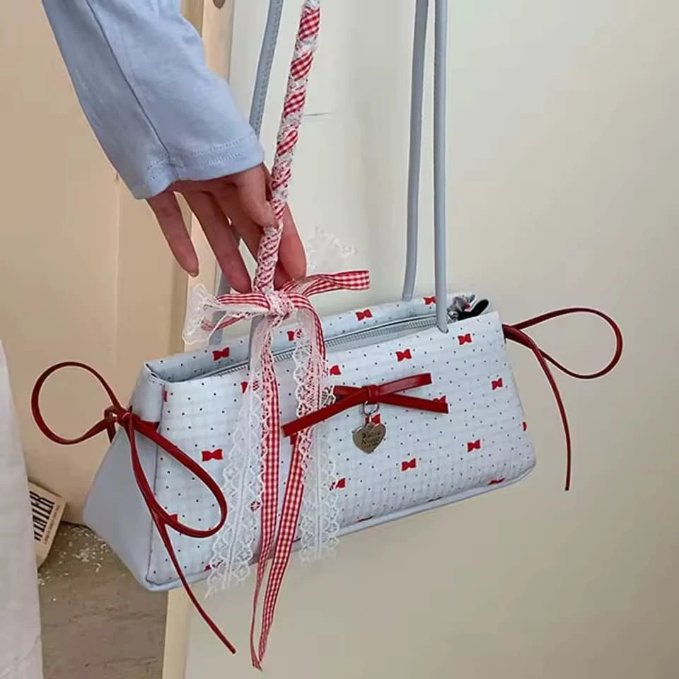🎀 Sweet French Bow Shoulder Bag – Stylish - photo 2