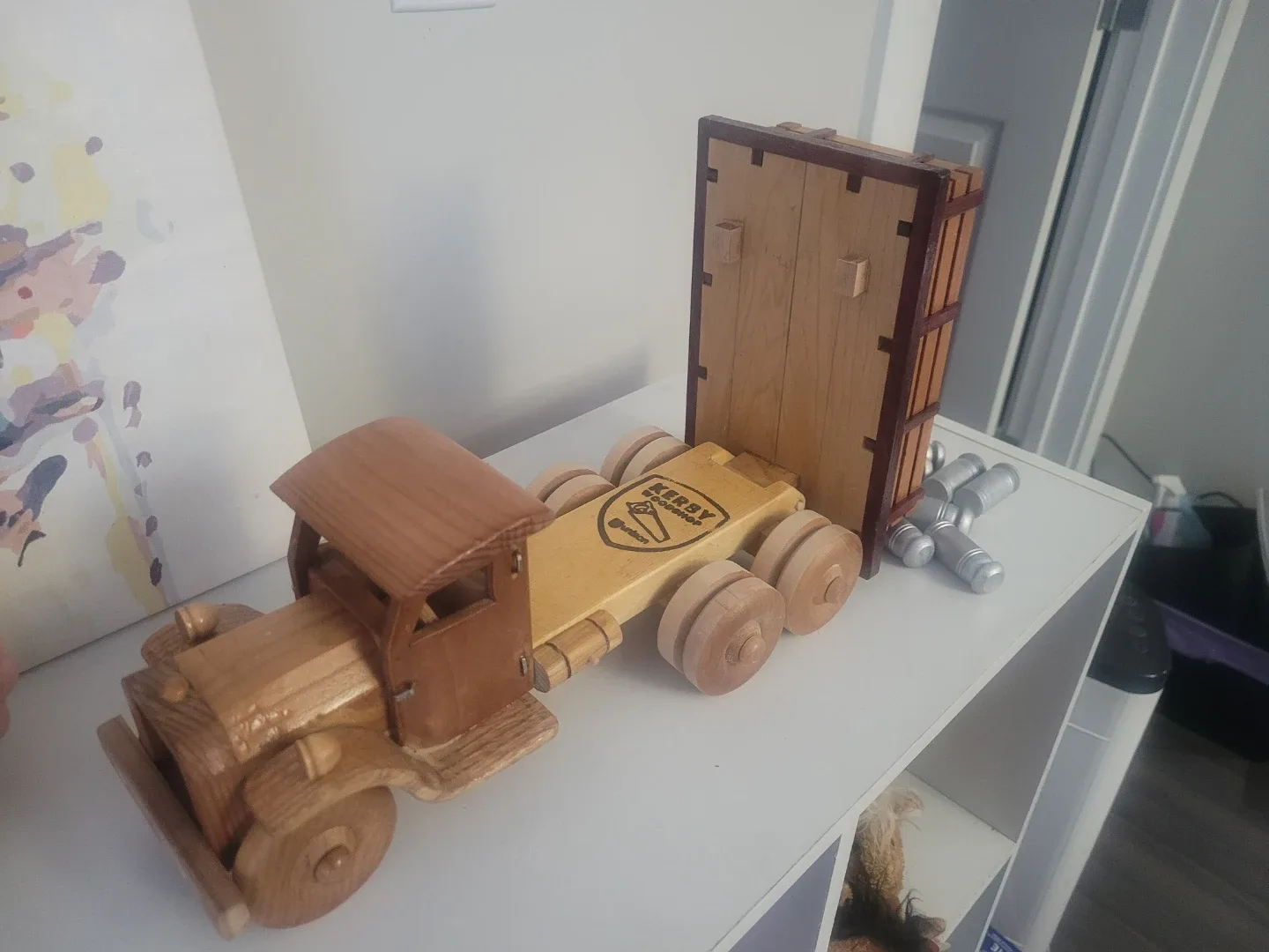 Vintage Kerby Wisconsin Wooden Milk Truck image indicator(4)