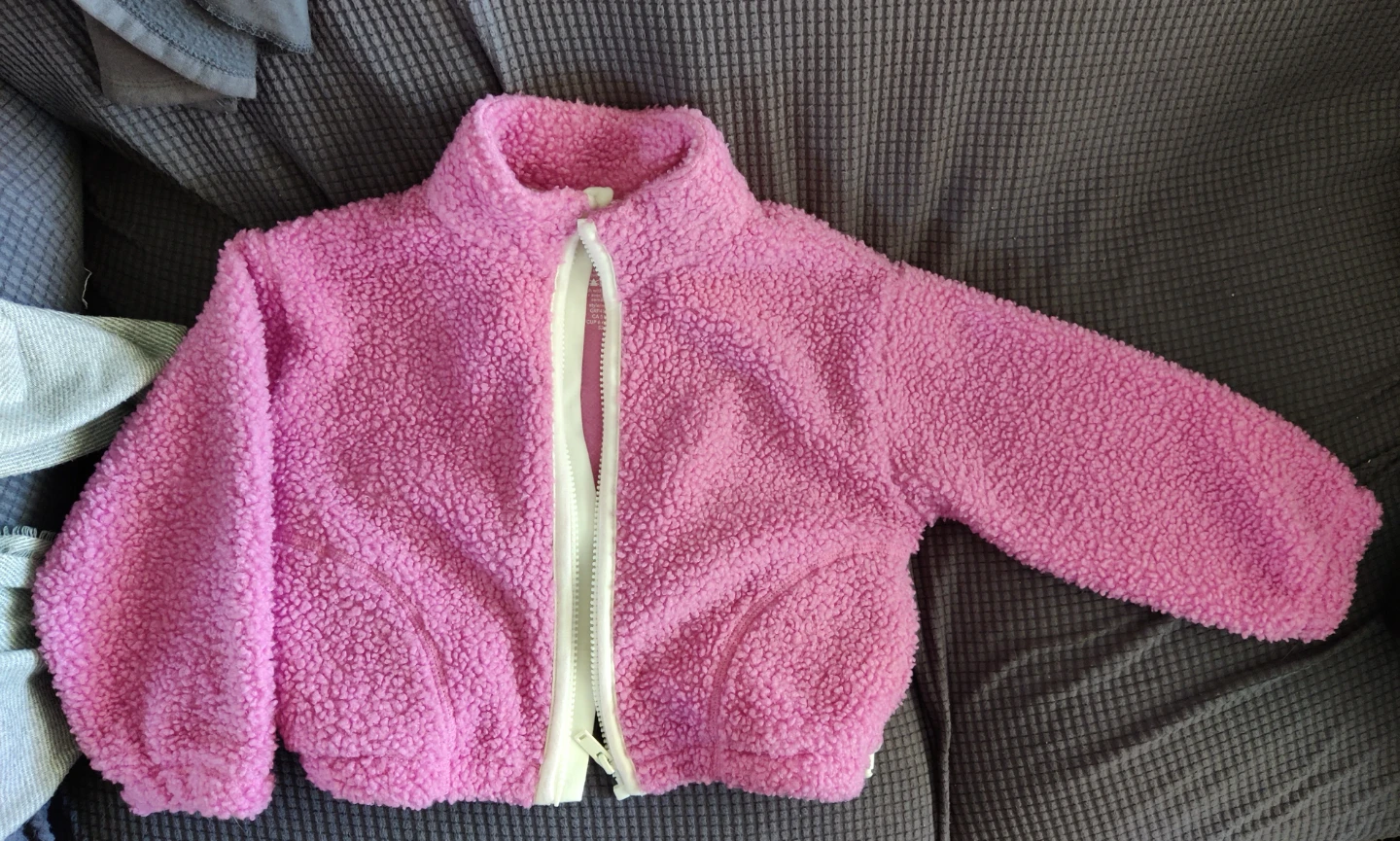 George Kids Pink Sherpa Jacket XS (4-5)