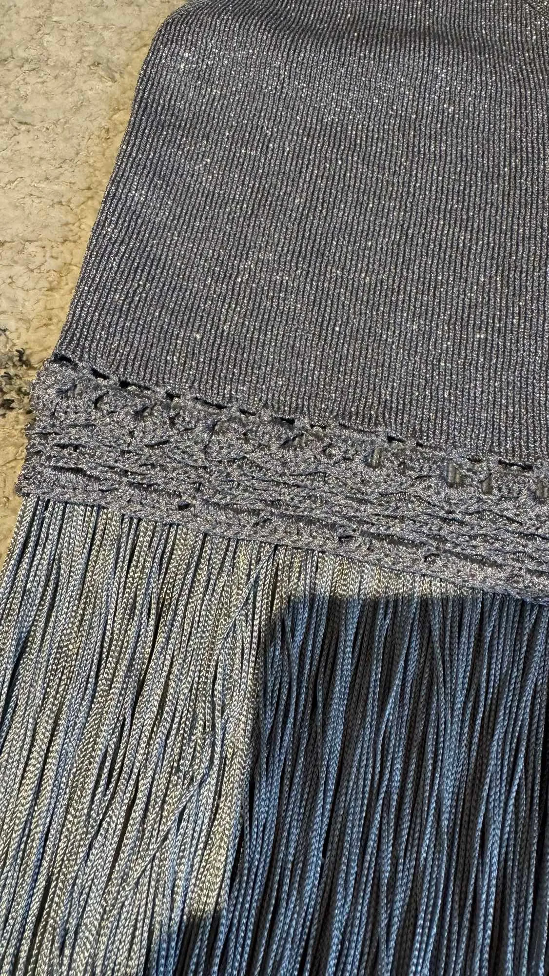 Brand new Understated Leather silver tassels top and bottom image indicator(3)