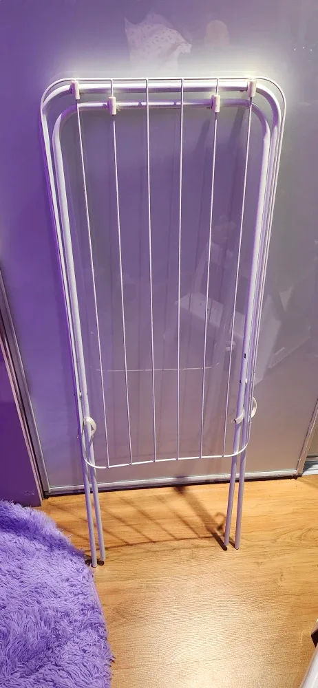 White Folding Clothes Drying Rack