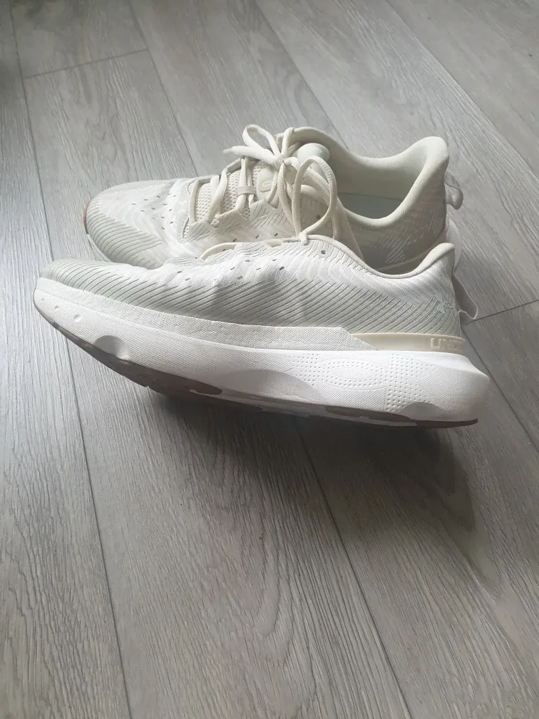 Under Armour HOVR+ Off  White Running Shoes image indicator(4)