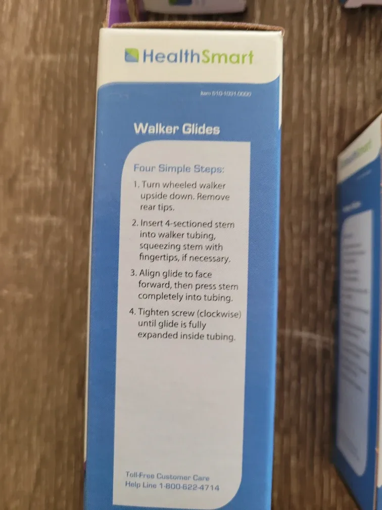 HealthSmart Walker Glides - New in Box image indicator(4)