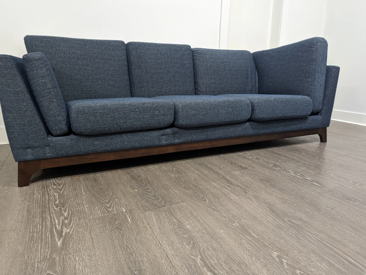 Brand NEW Article Ceni Denim Blue 3 seat sofa - photo 2