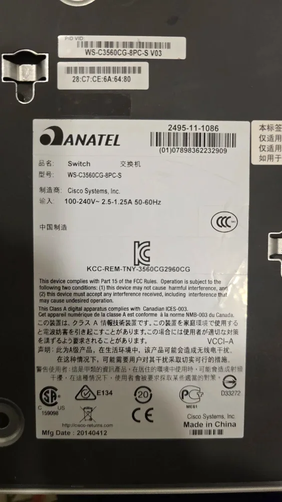 Cisco Catalyst 3560-CG Series PoE Switch image indicator(3)