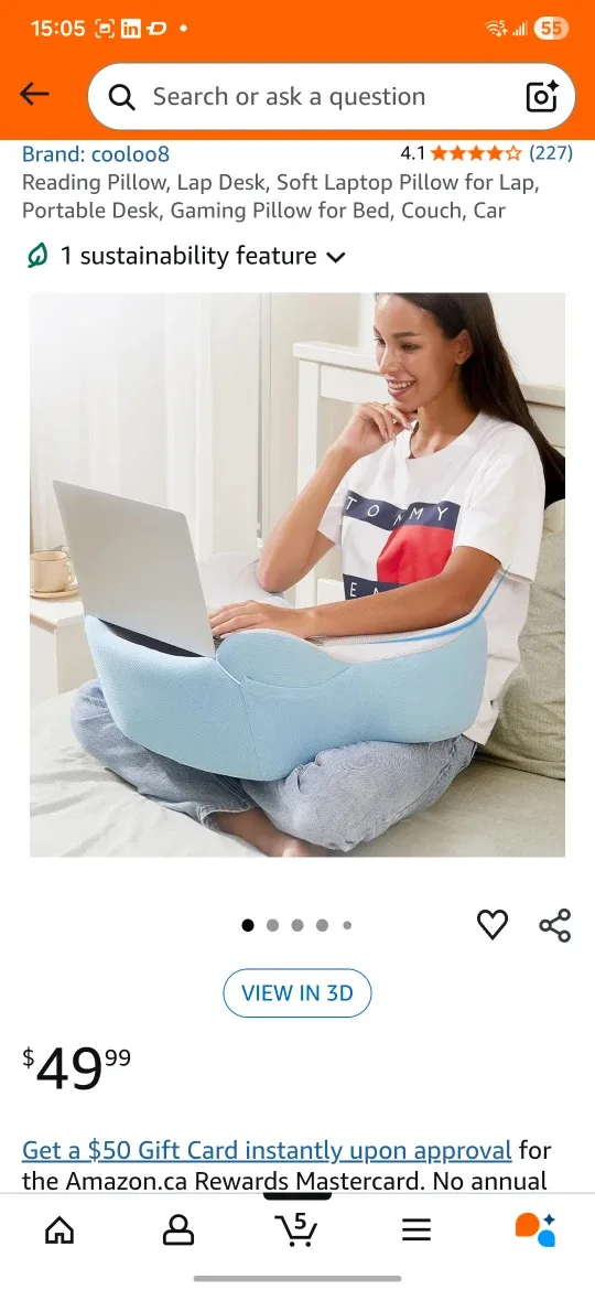 Cooloo8 Reading Pillow Lap Desk
