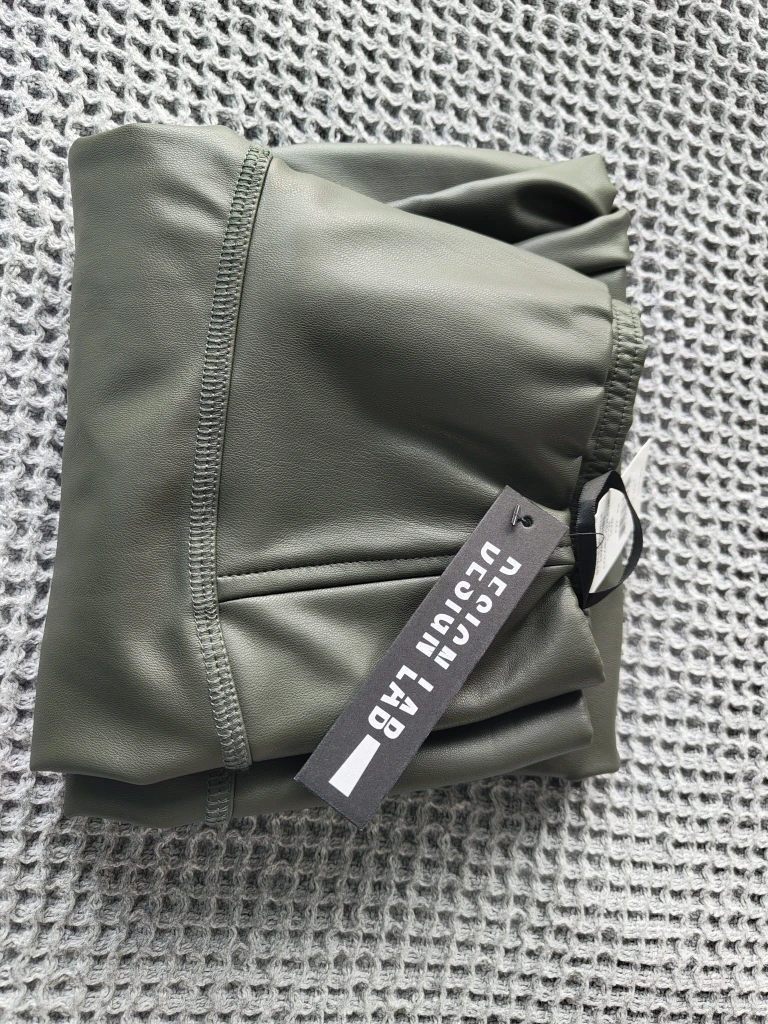 Design Lab Olive Green Faux Leather Leggings - photo 2