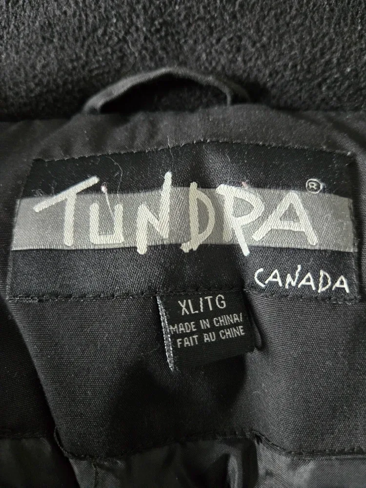 Tundra Canada Black Winter Parka - XL