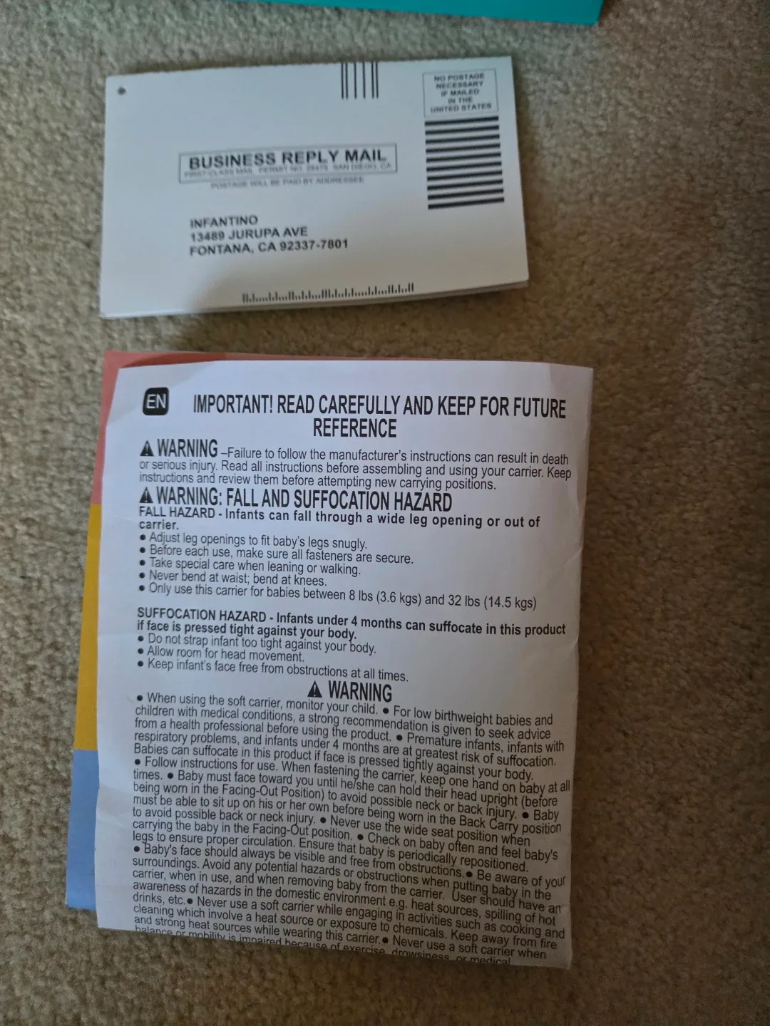 Infantino Baby Carrier with Box image indicator(2)