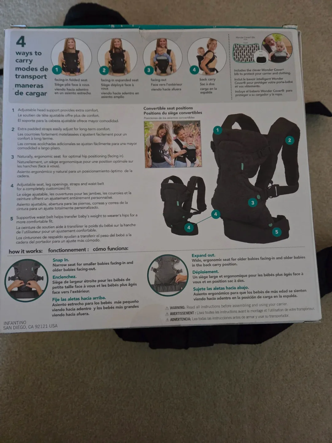 Infantino Baby Carrier with Box image indicator(7)
