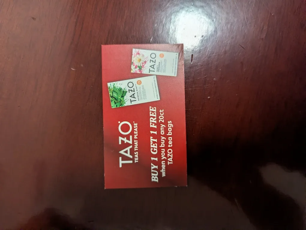 TAZO Tea Bags - Buy 1 Get 1 Free