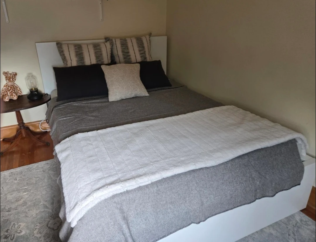IKEA MALM White Bed Frame with Storage