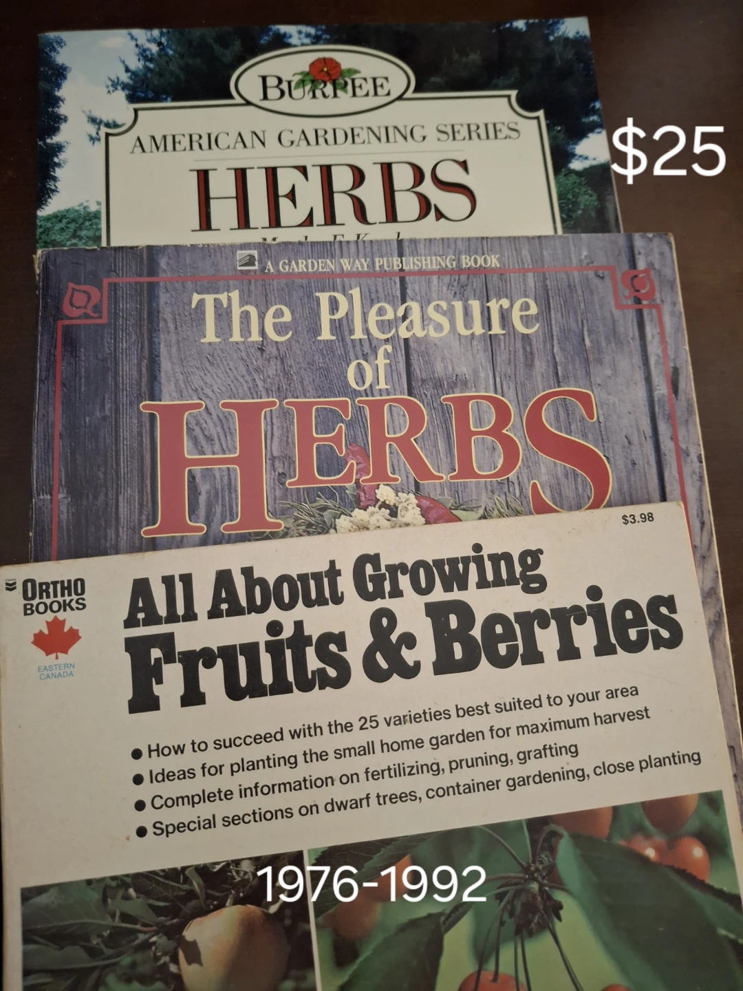 Herbs and fruit books