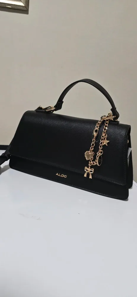 ALDO Black Handbag with Charm