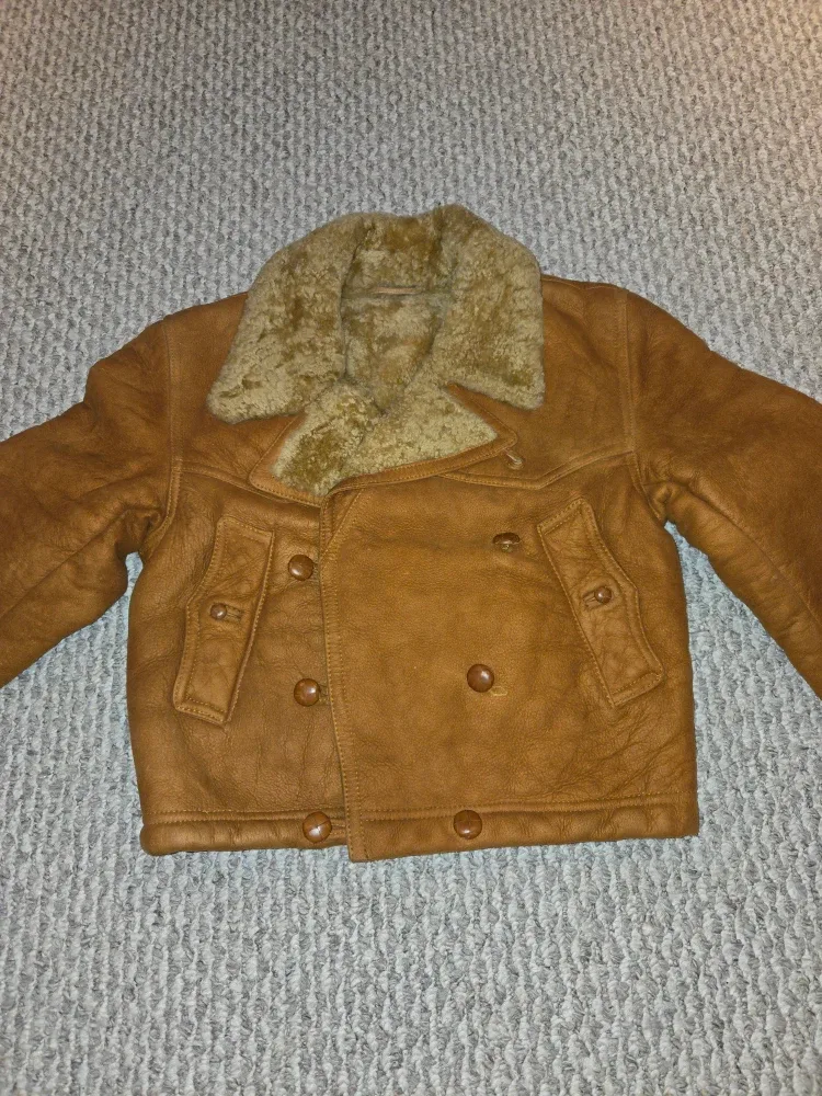 Vintage Shearling Leather Jacket