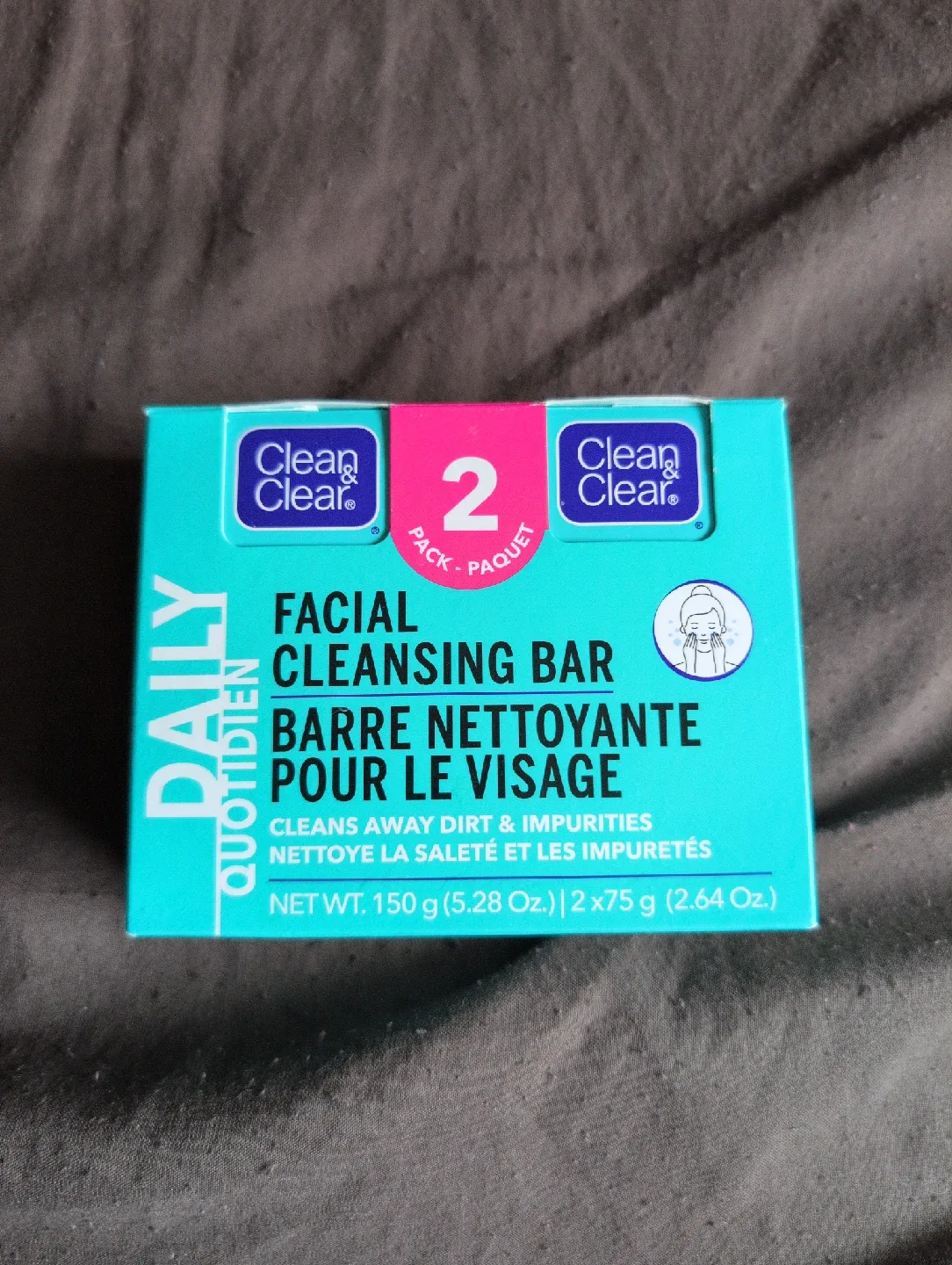 Clean & Clear Facial Cleansing Bar 2-Pack