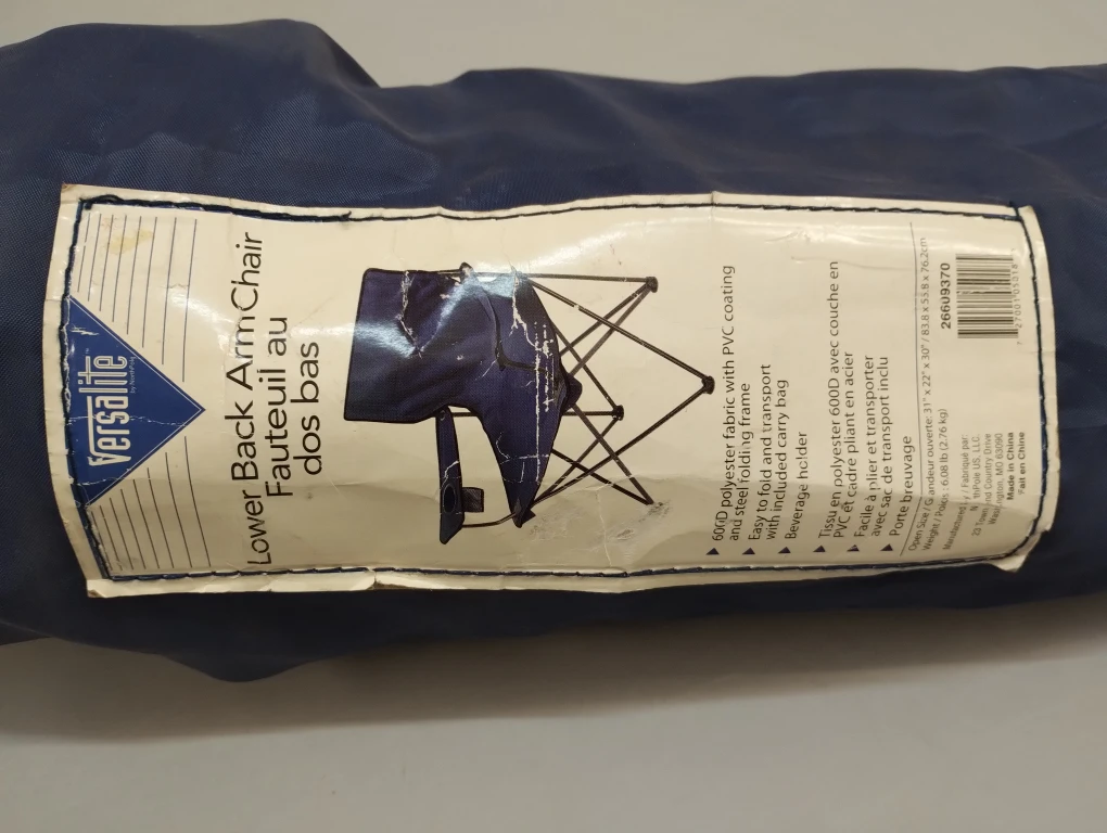 Versalite Lower Back Arm Chair - Blue good for camping - photo 2