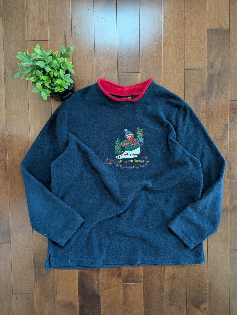 CHRISTMAS SNOWMAN FLEECE VINTAGE SWEATSHIRT