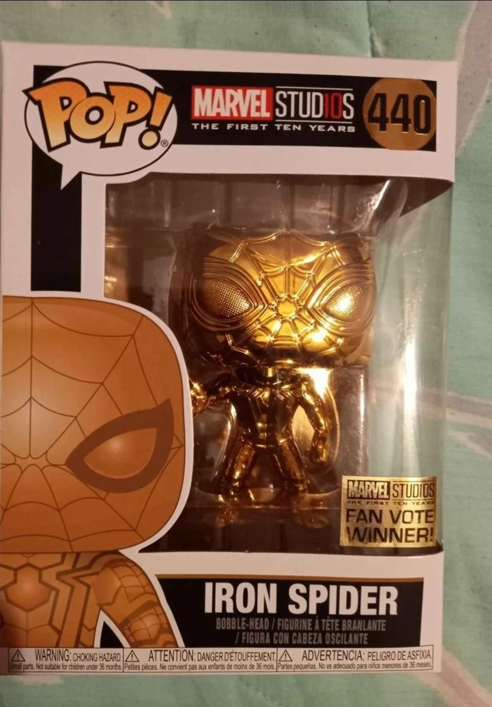 🥕 🧡  Brand New Funko POP Iron Spider gold infinity war