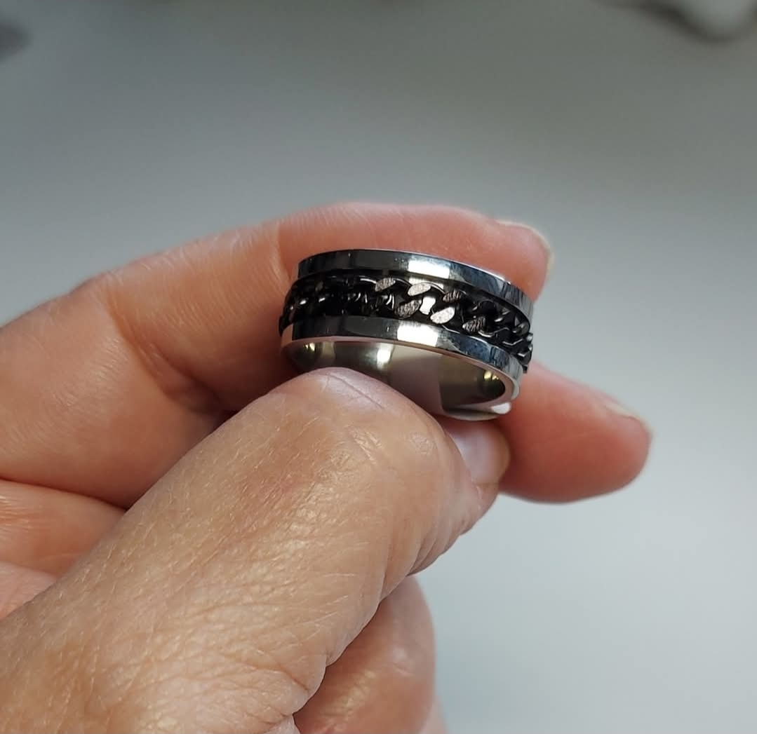 Men's Stainless Steel Chain Ring