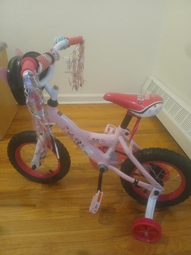 little girl Minnie Mouse bike