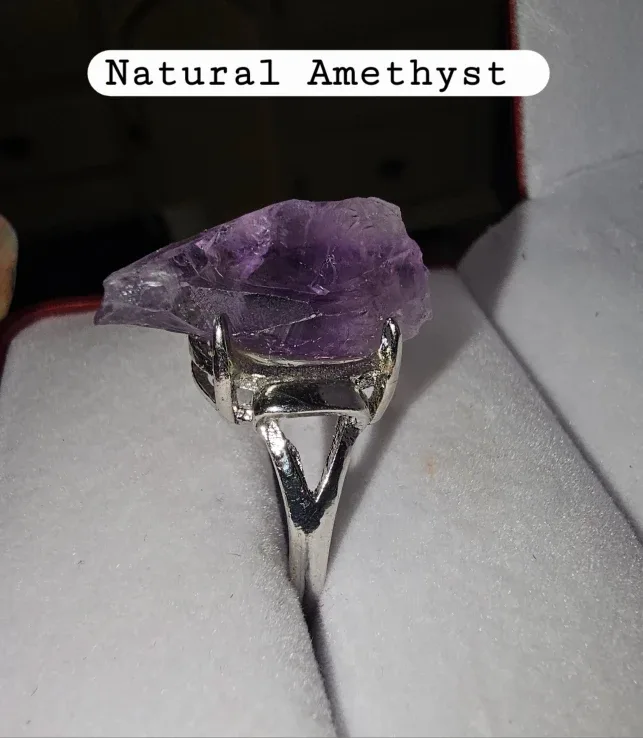 Real gems & crytal rings , copper settings image indicator(7)