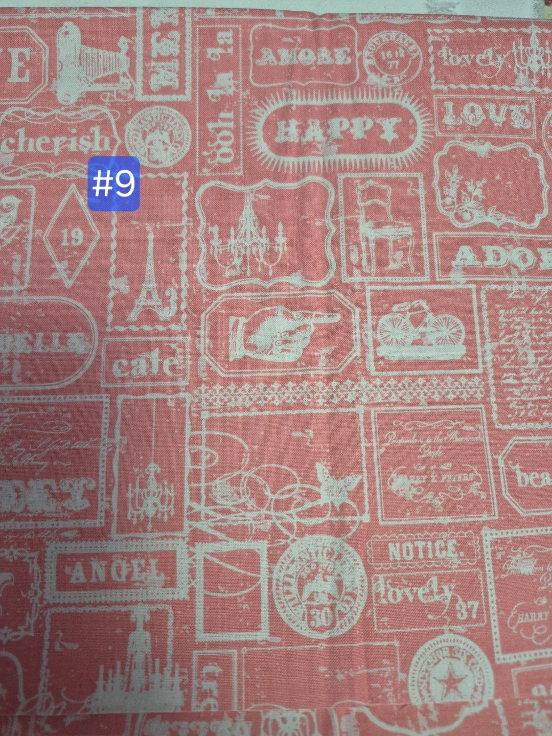 #7 set, 1 meter cotton pieces,  price per each image indicator(9)