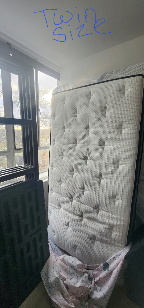Twin Size Mattress with foundation.