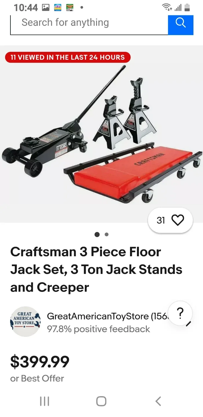 Craftsman 3-Piece Floor Jack Set image indicator(2)