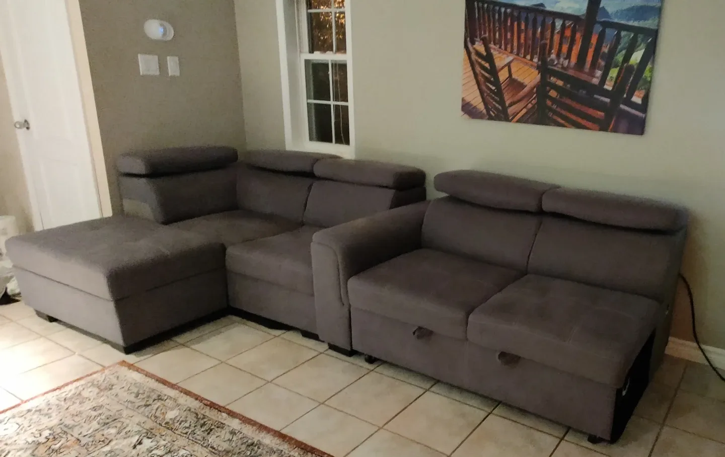 Grey Sectional Sofa image indicator(3)