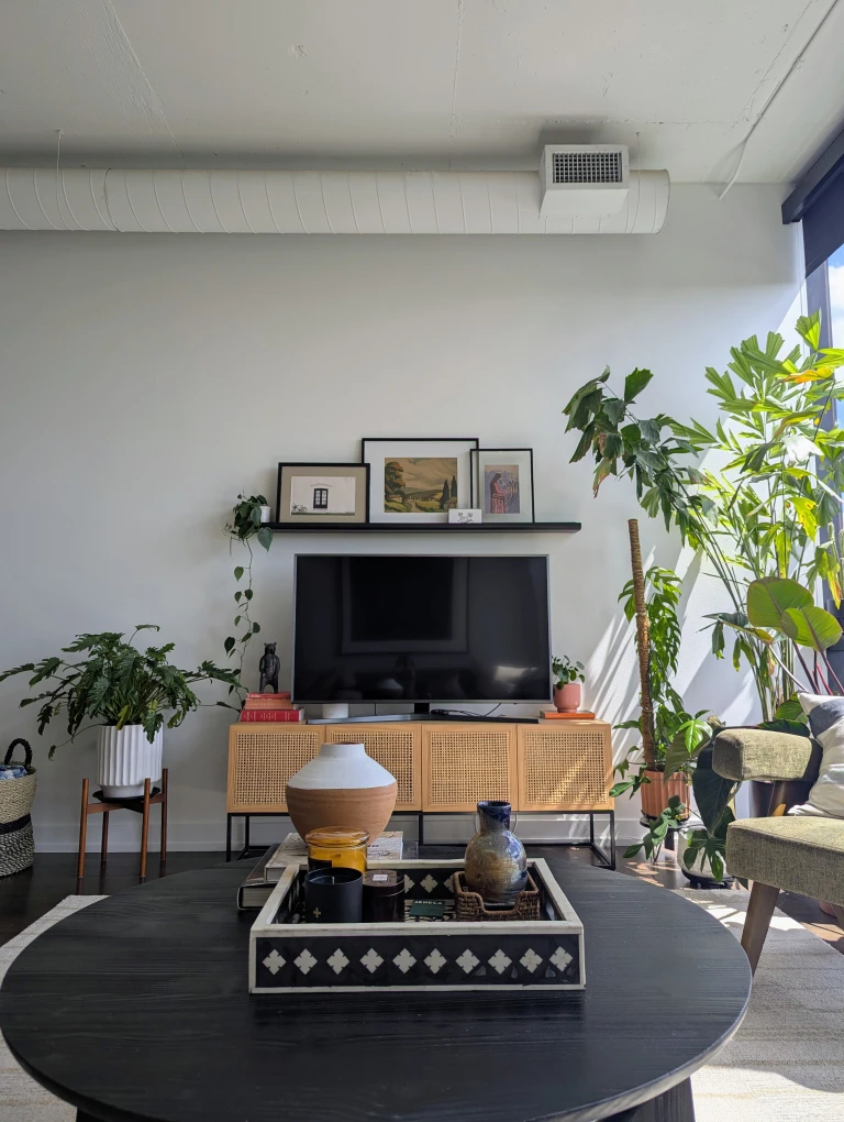 Rattan TV Stand