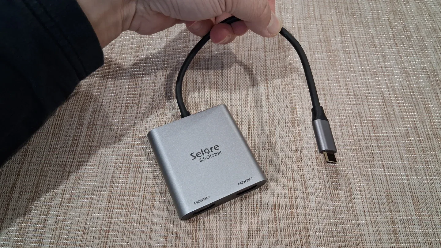 USB C to Dual HDMI Adapter 4K @60hz, Type C to HDMI Converter