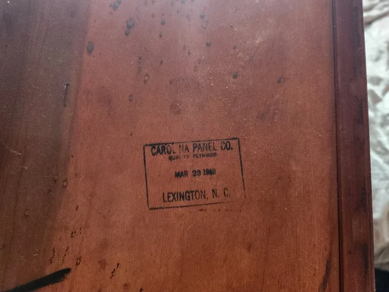 Cherry Wood MID CENTURY  Side Table with Shelf image indicator(10)