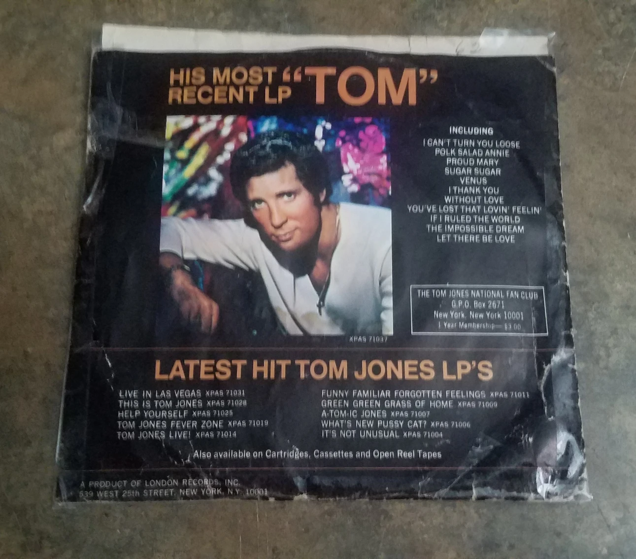 Tom Jones I Who Have Nothing / Stop Breaking My Heart 45 RPM - photo 2