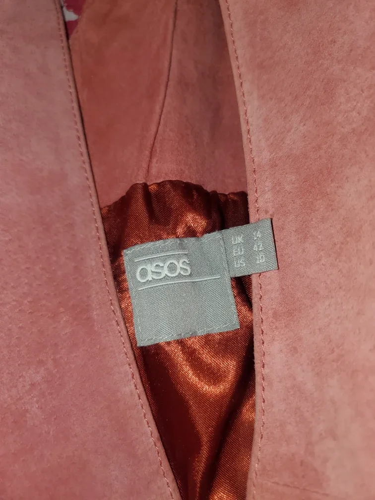 ASOS Suede Leather Dress - Size 10 with pockets image indicator(4)