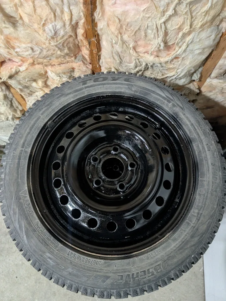 (4)-205/55R16 Winter Tires On Steel Rims Off 2013 Honda Civic image indicator(8)