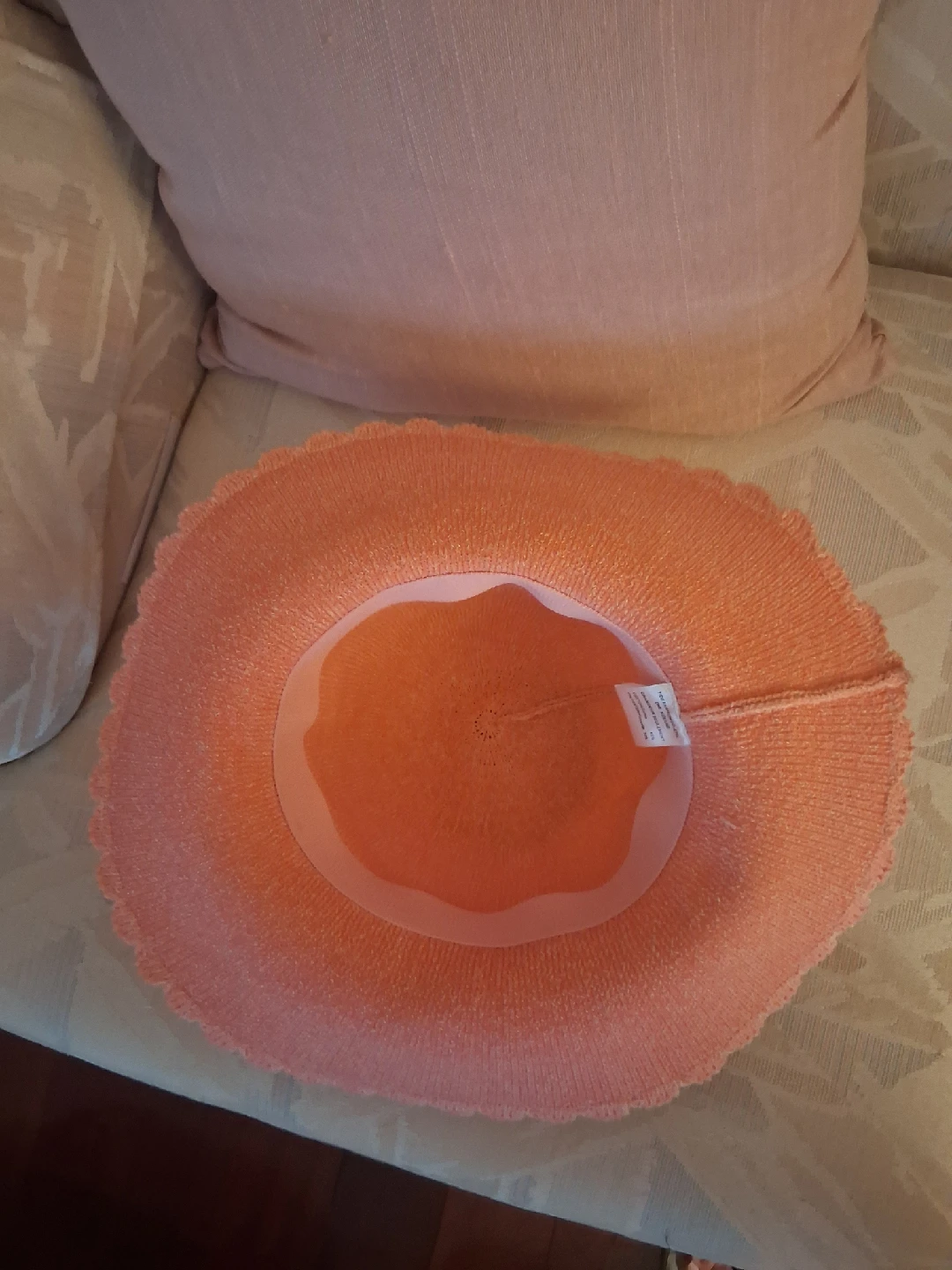 Women's light pink sun hat - photo 2