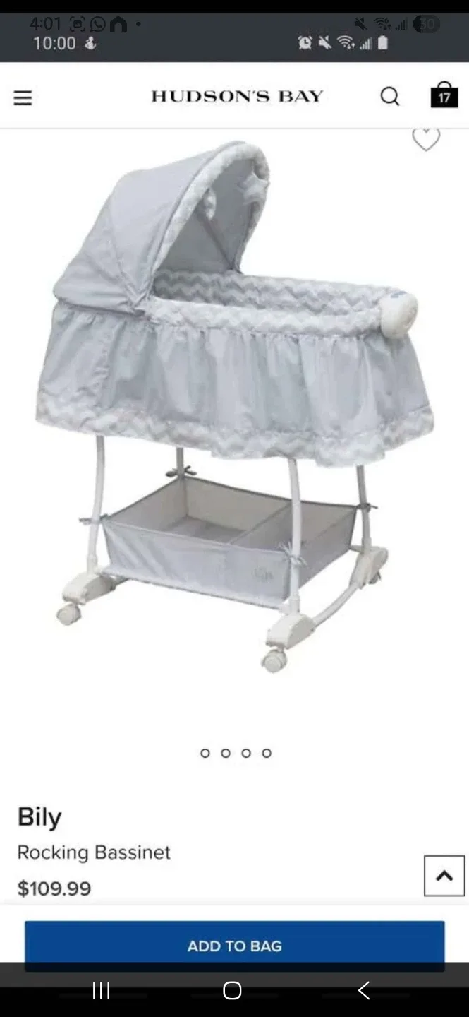 Bily Rocking Bassinet - Baby Sleeper image indicator(3)