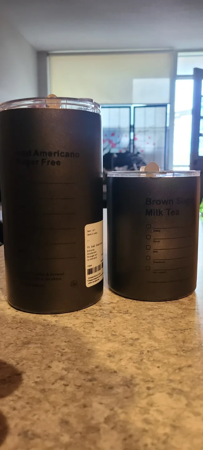 Starbucks Tumblers - Iced Americano & Brown Sugar Milk Tea