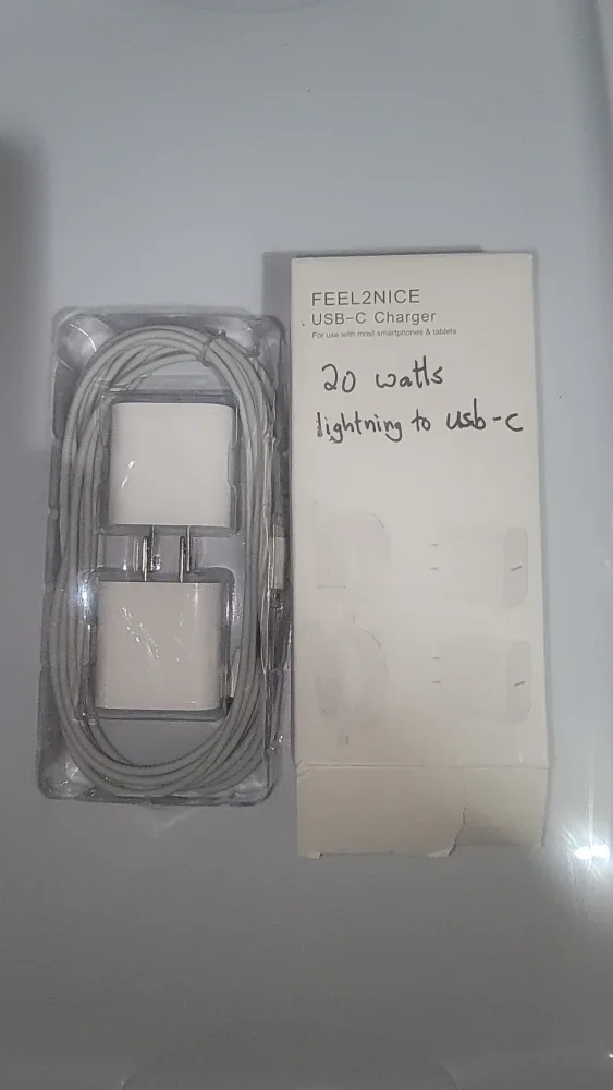 20 Watts USB-C to lightning Charger  (aftermarket)