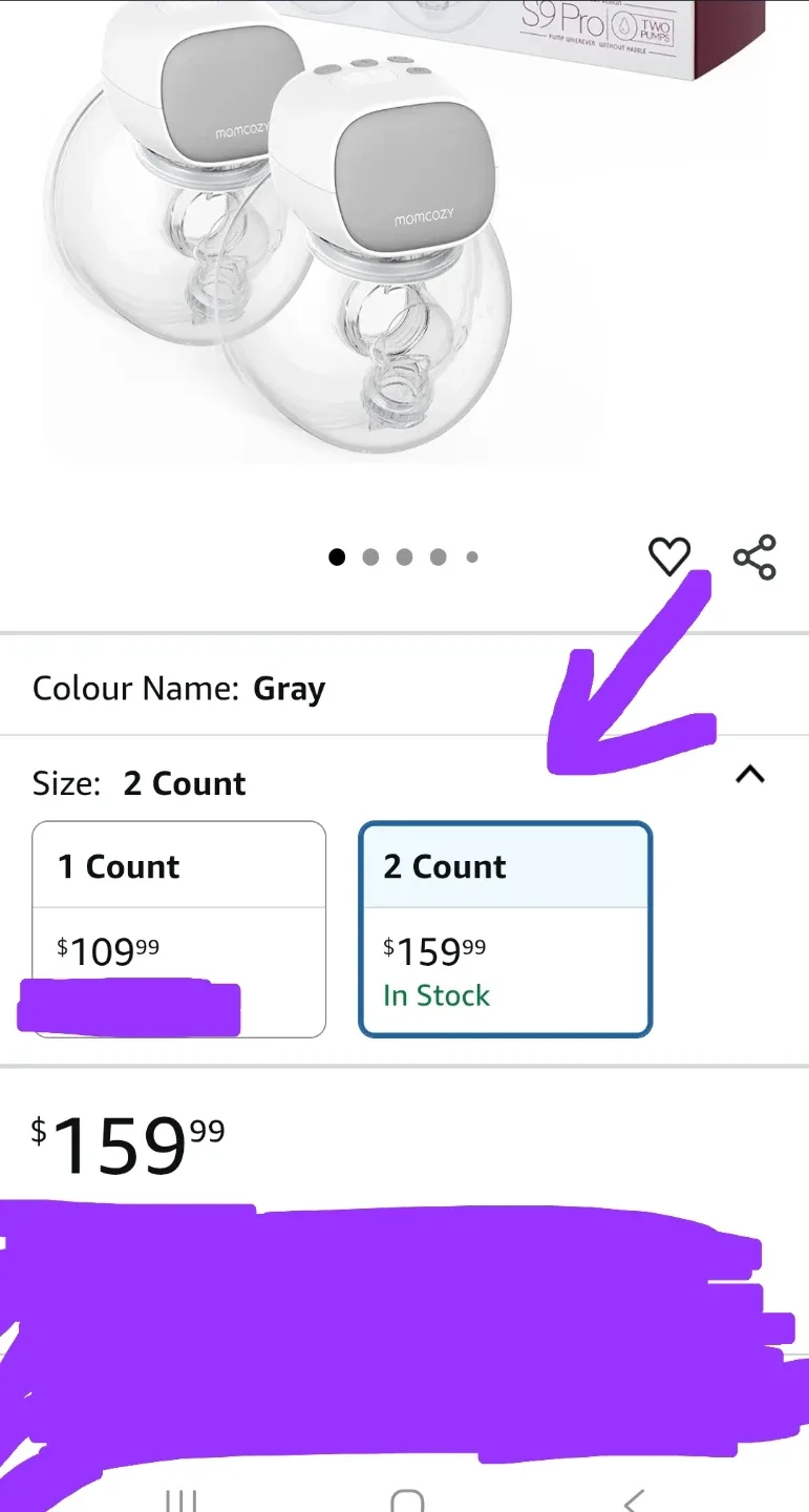 NewMomcozy S9 Pro Updated Hands Free Breast Pump, Wearable image indicator(2)