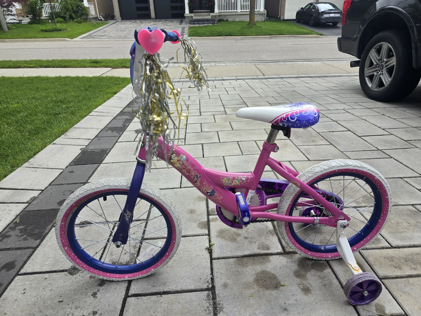 Disney Princess Kids' Bike - Pink & Purple
