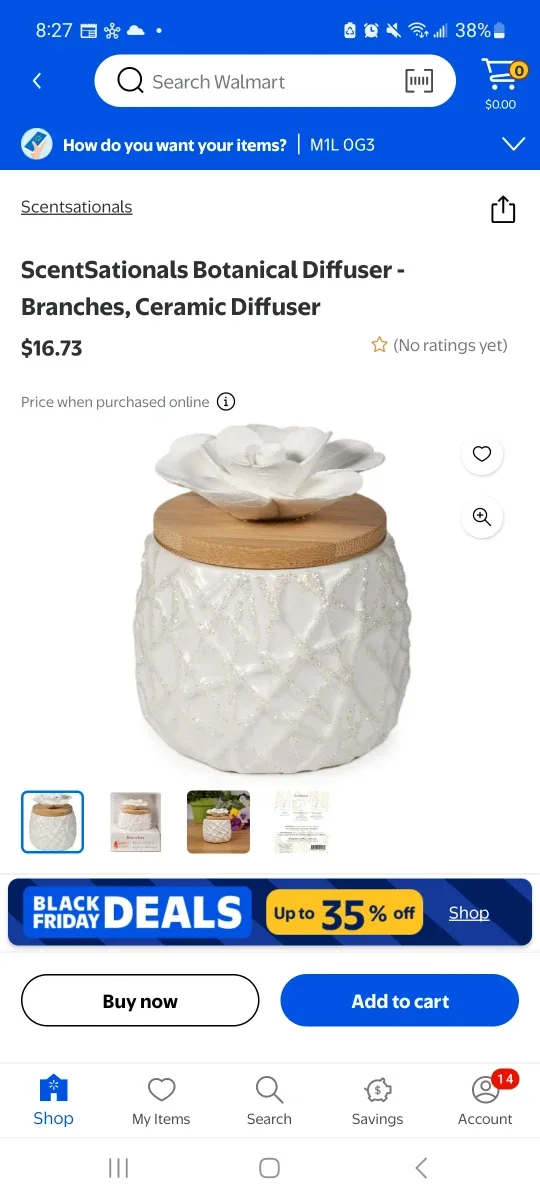 NEW ScentSationals Branches Oil Diffuser