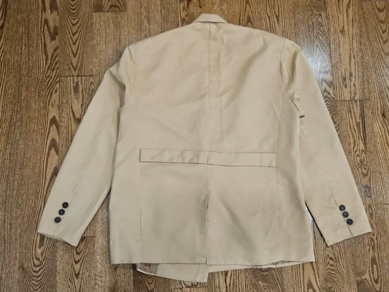 Tan Waist Wrap Style Blazer Men's Large image indicator(4)