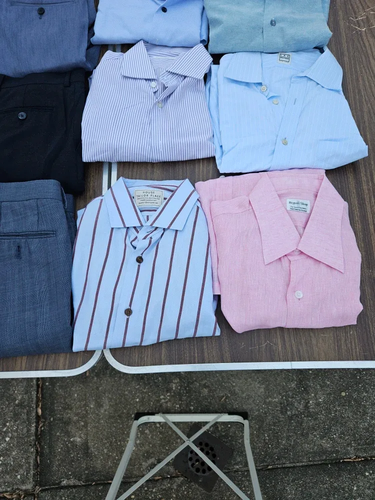 15 pants and shirts. Size 32 and medium image indicator(4)